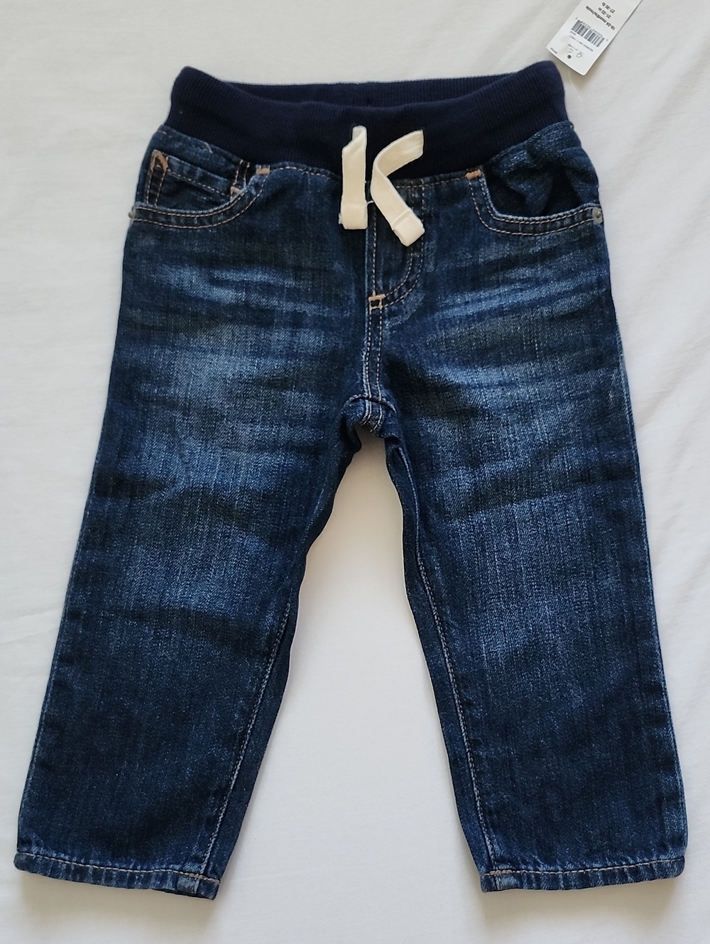 NWT babyGap Boys Rib Waist Pull-On Slim Jeans 18-24M